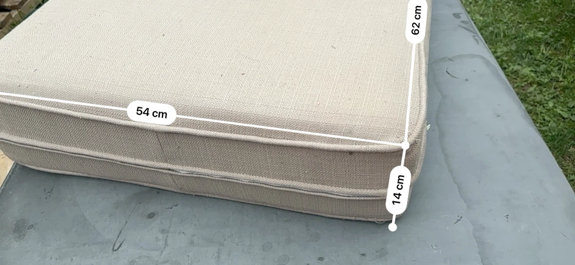 5 Beige Outdoor Chair Cushion - photo 3