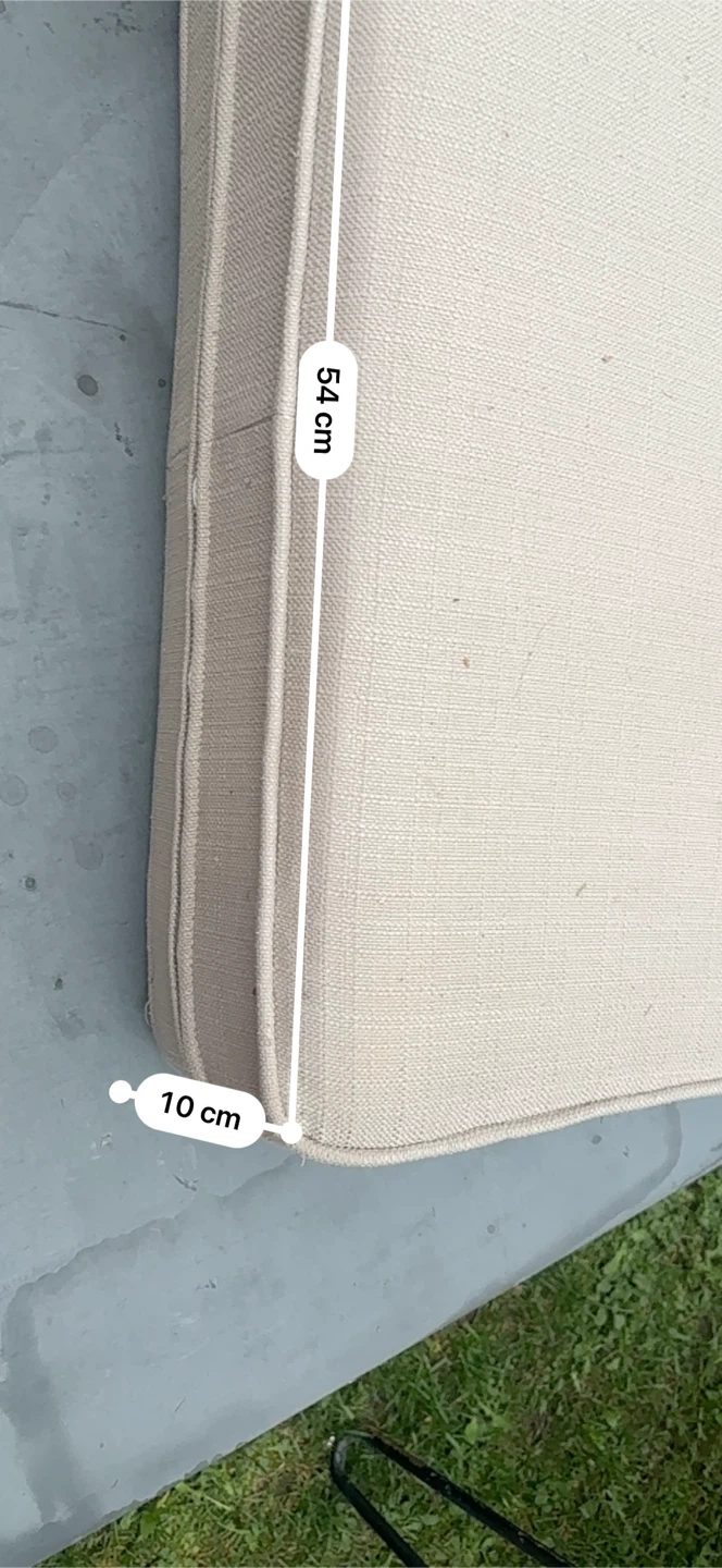 5 Beige Outdoor Chair Cushion - photo 4