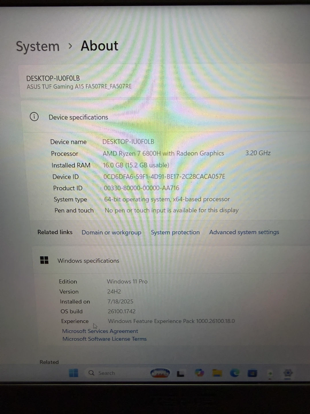 2022 ASUS TUF Gaming Laptop RTX 3050 Ti - photo 3