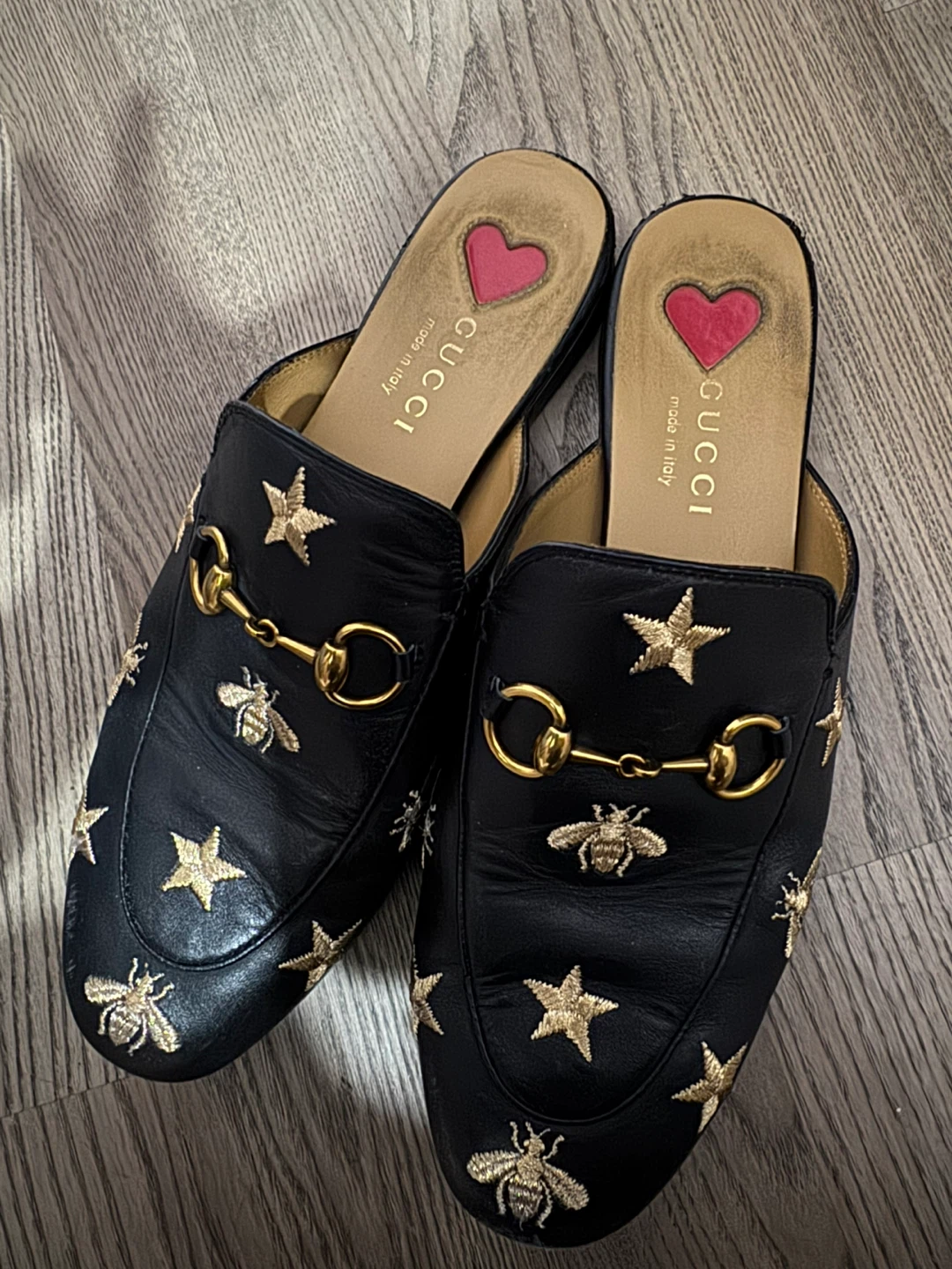 Authentic Gucci Bee and Star Mules - photo 2