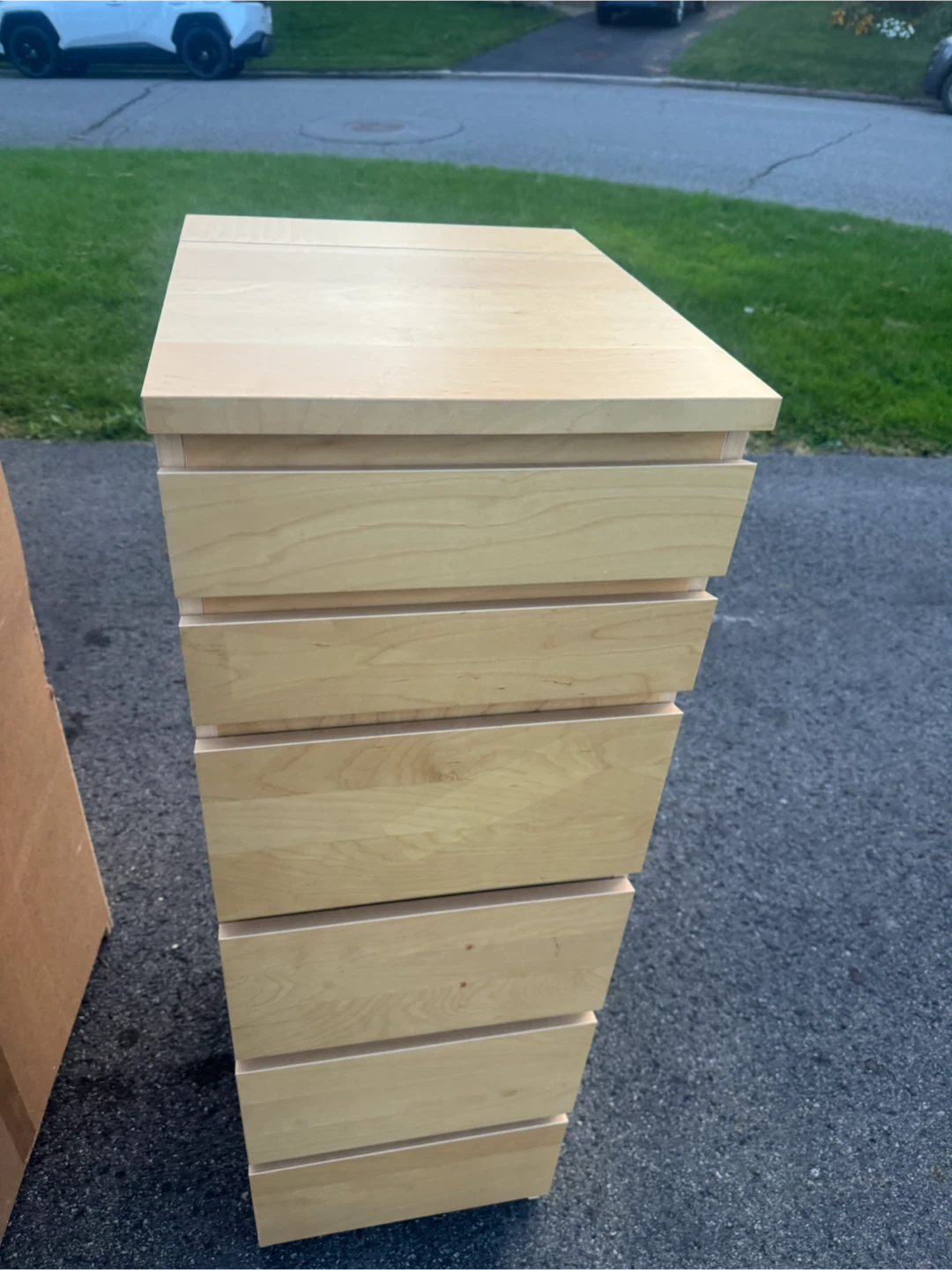 Ikea Light Wood Jewellery Cabinet with Flip-Top Mirror - photo 3