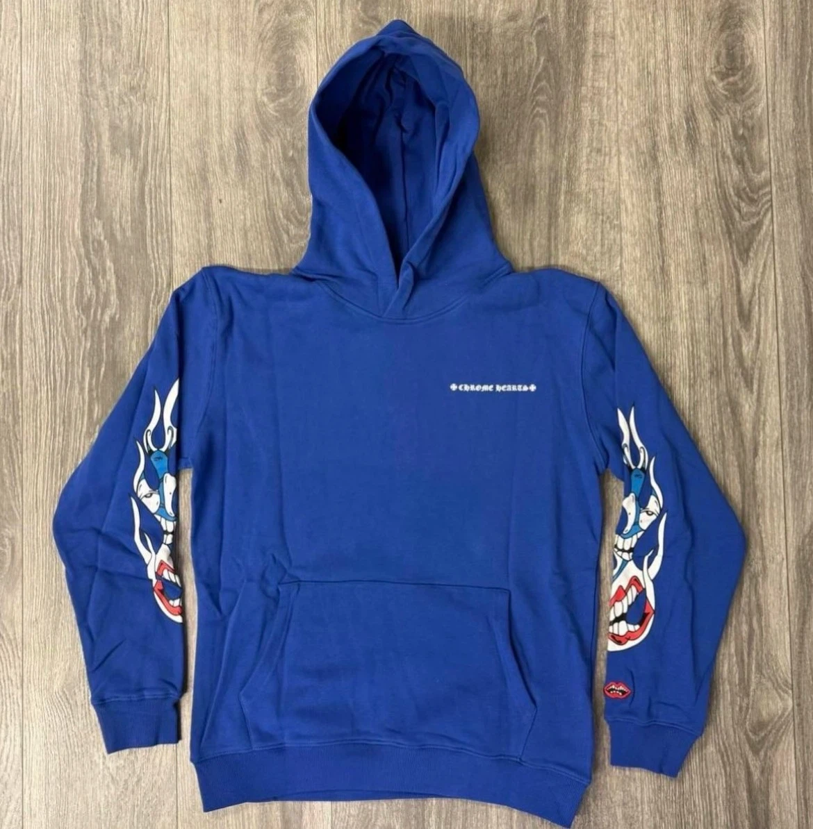 Chrome Hearts Blue Graphic Hoodie