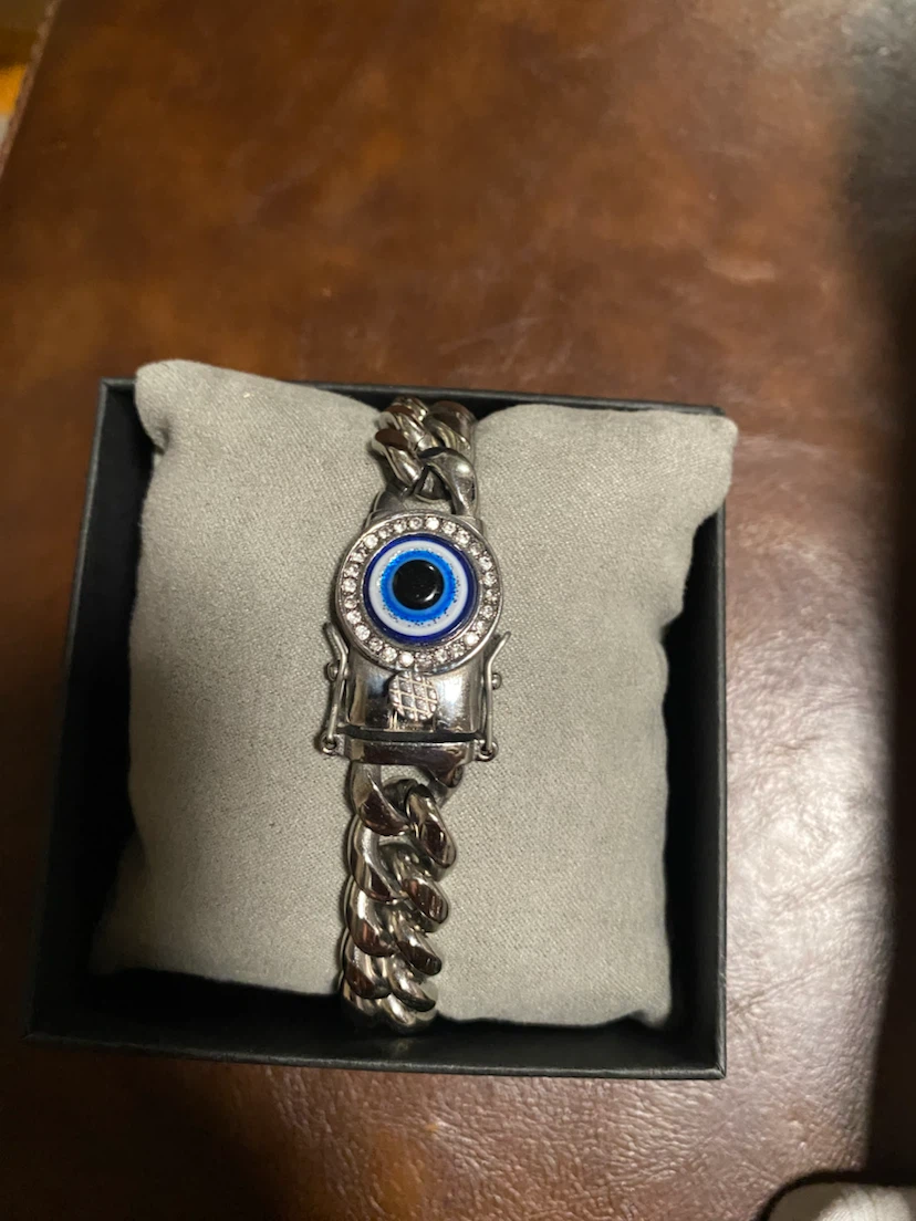 Evil Eye Curb Chain Bracelet