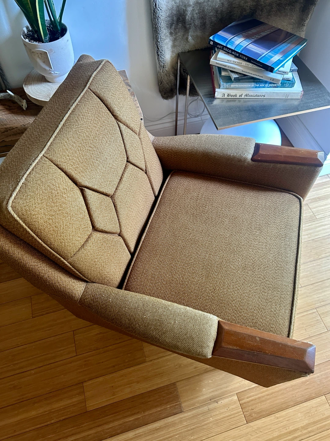 VINTAGE MCM TRAK ARM CHAIR LOUNGER MID CENTURY MODERN ATOMIC - photo 3