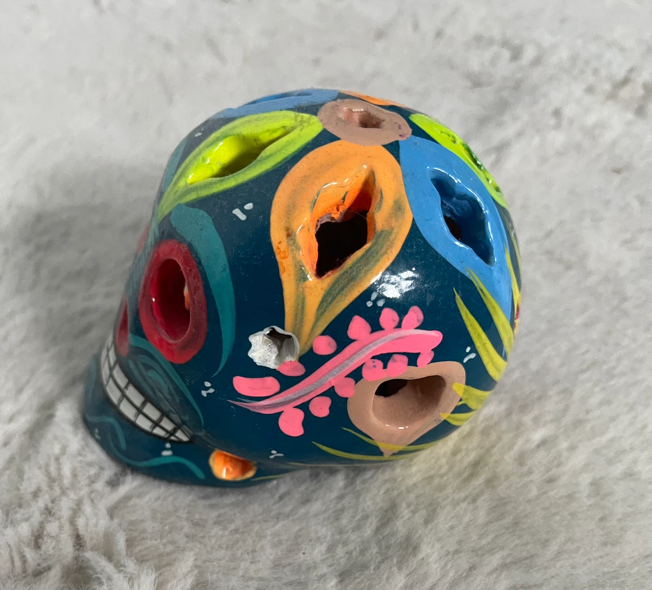 Set of two decorative Mexican skull, Halloween decoration - photo 5