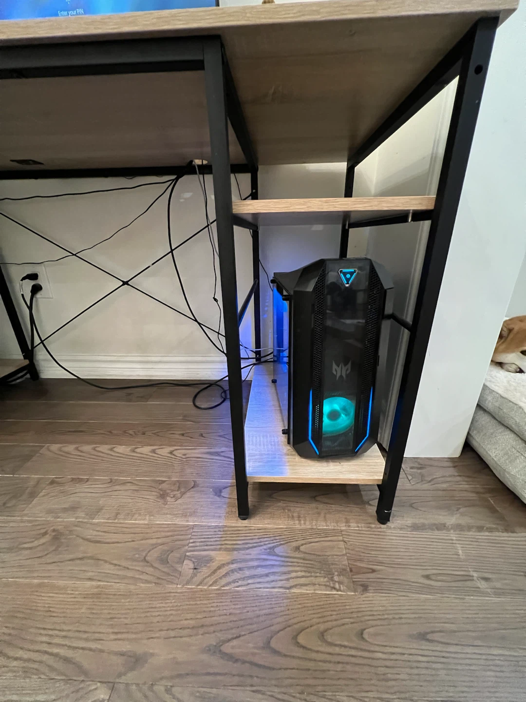 Industrial Style Double Computer Desk - photo 3