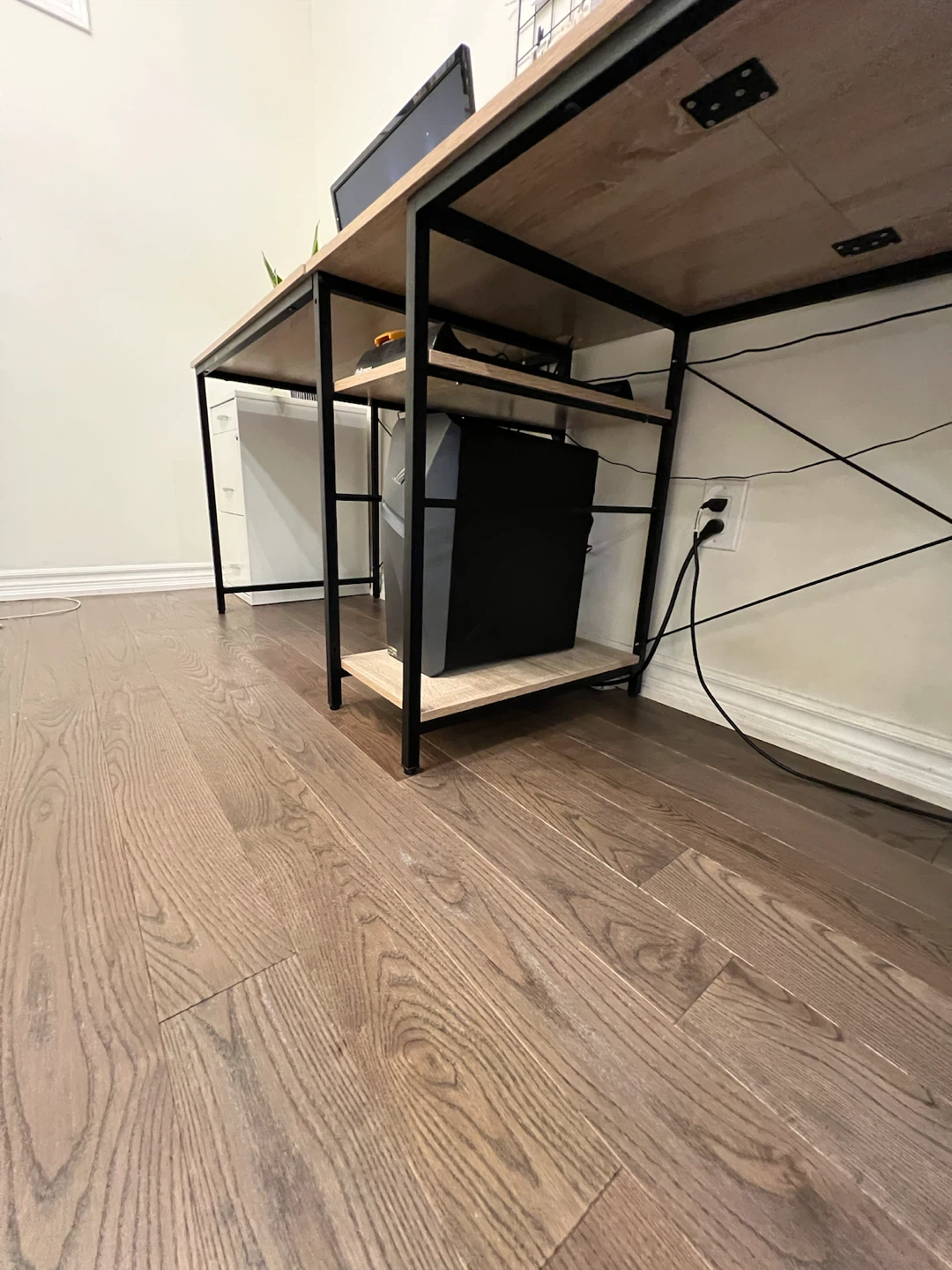 Industrial Style Double Computer Desk - photo 4