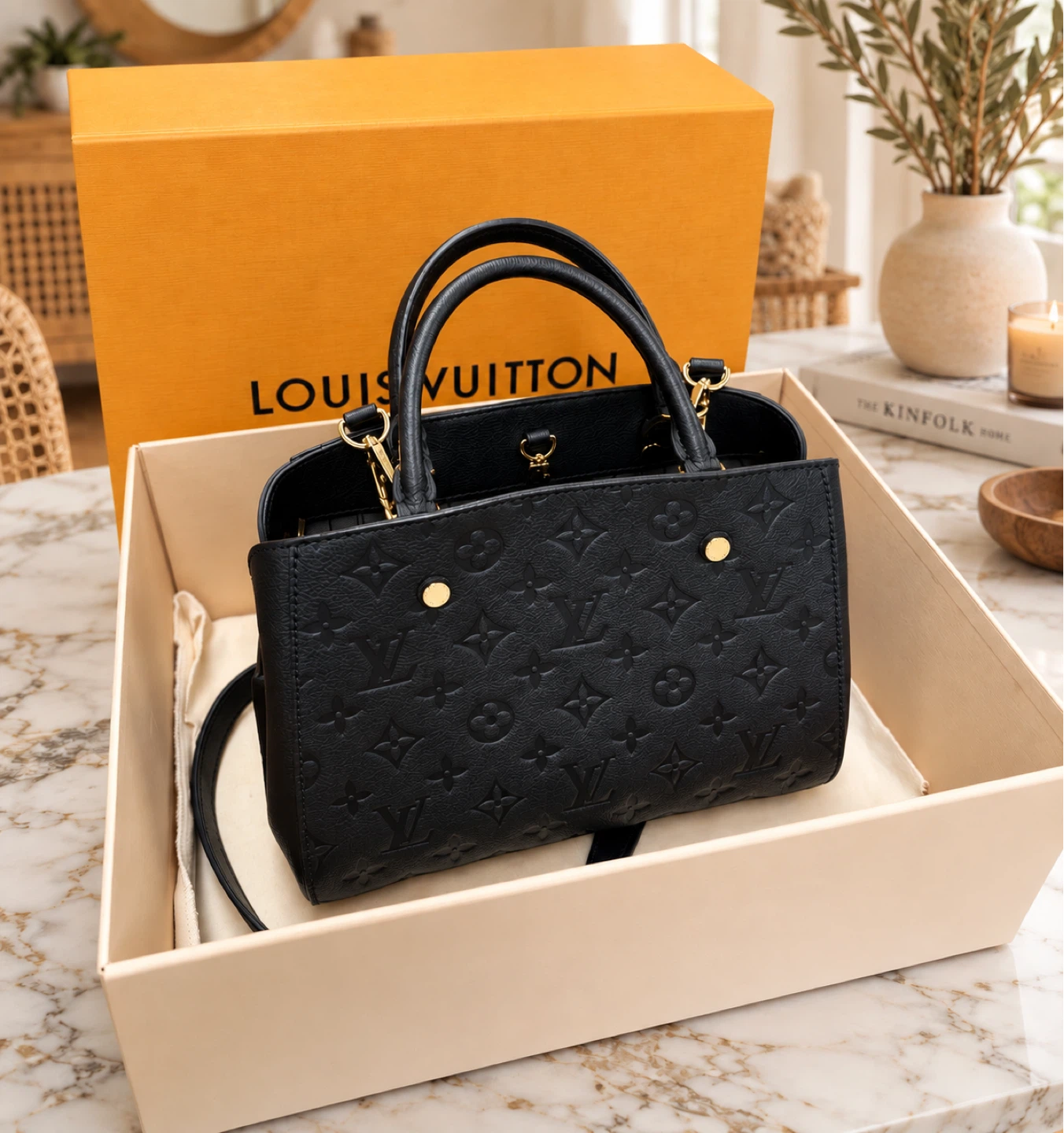Louis Vuitton Monogram Empreinte Leather Handbag - photo 2
