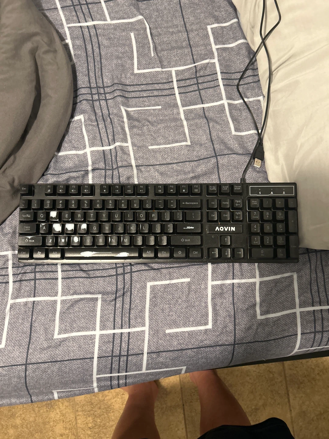 Aovin Wired USB Computer Keyboard
