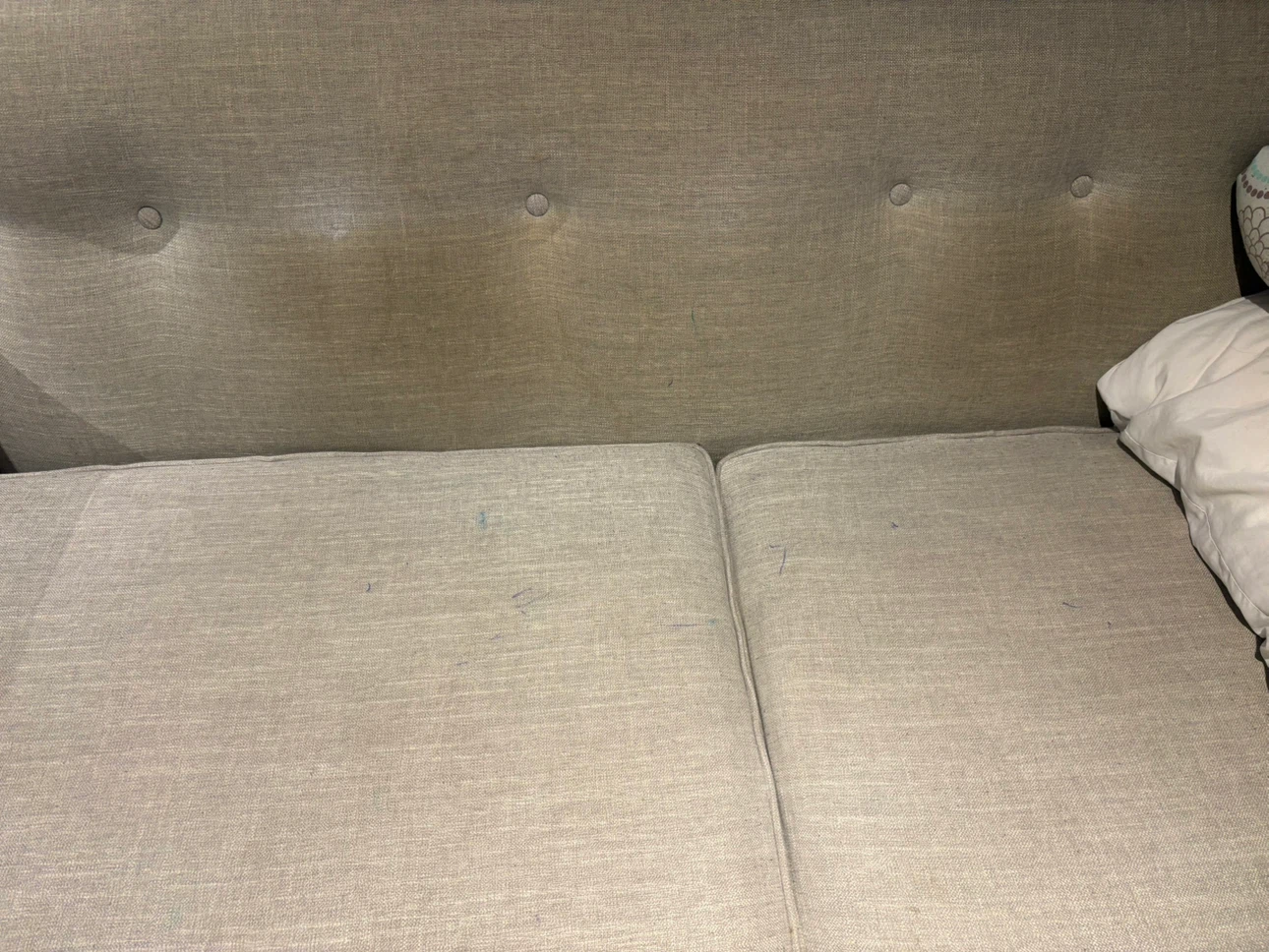 Light blue Tufted Mid-Century Sofa - photo 2