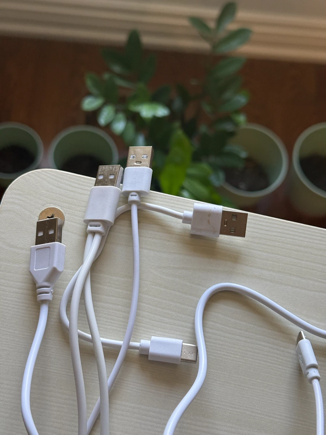 Bundle of White USB Cables (Lightning / Micro-USB / USB-C) — $10 - photo 2