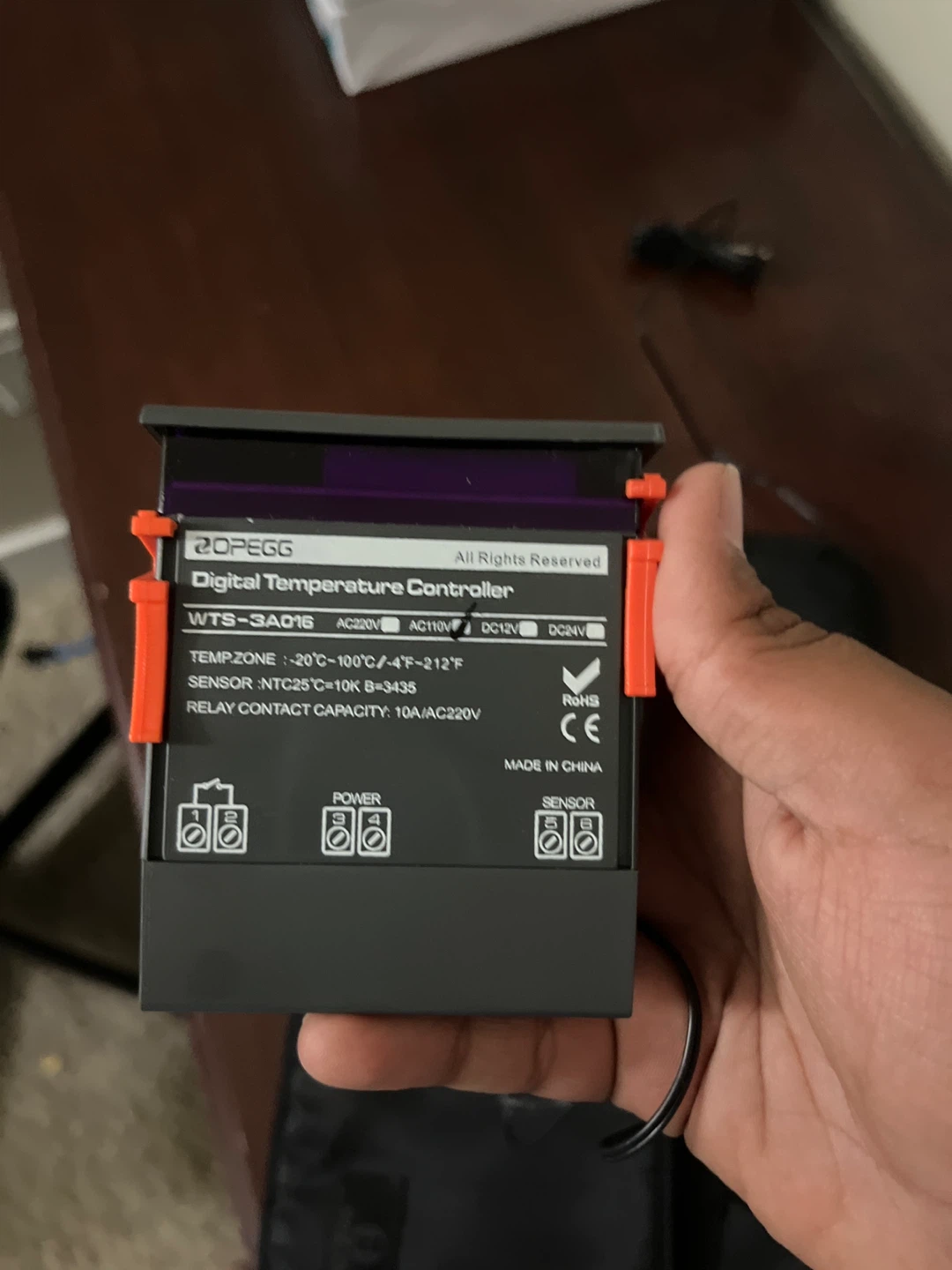 Opegg Digital Temperature Controller WTS-3A016 - photo 4