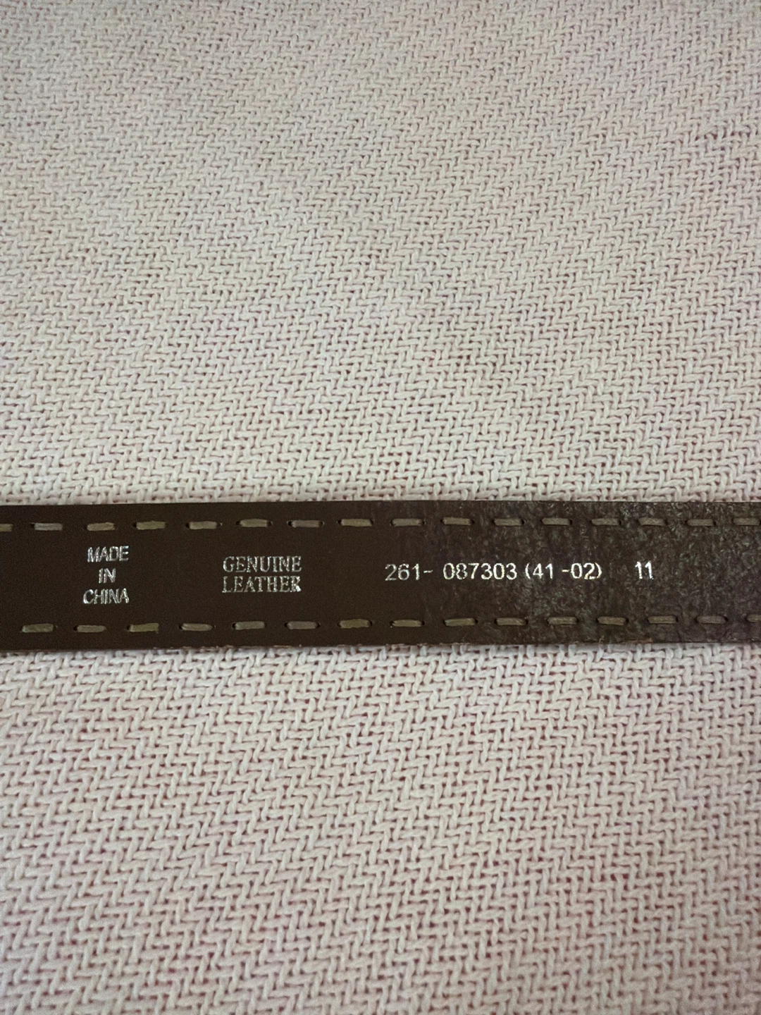 Uniqlo Women's Vintage Stitched Leather Belt - photo 3