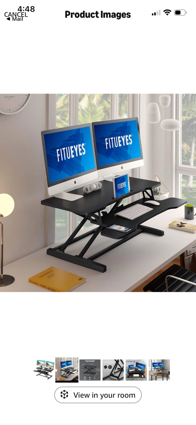 FITUEYES Standing Desk Converter - photo 4