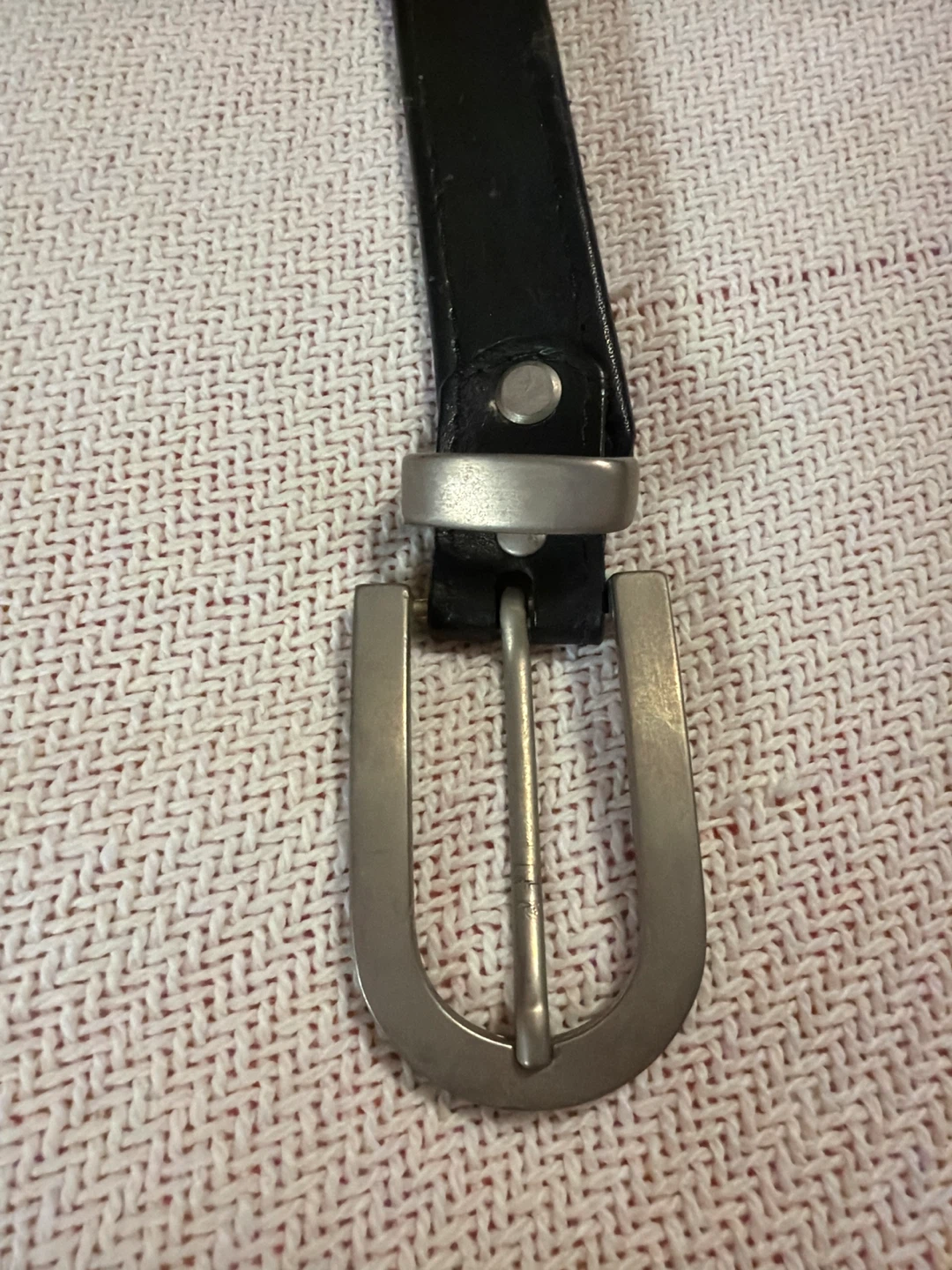 Black Leather Belt Made in Spain - photo 2