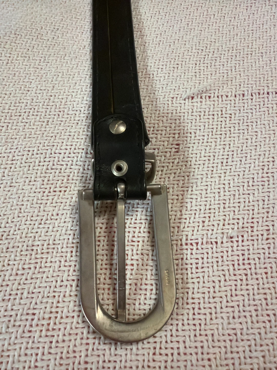 Black Leather Belt Made in Spain - photo 3