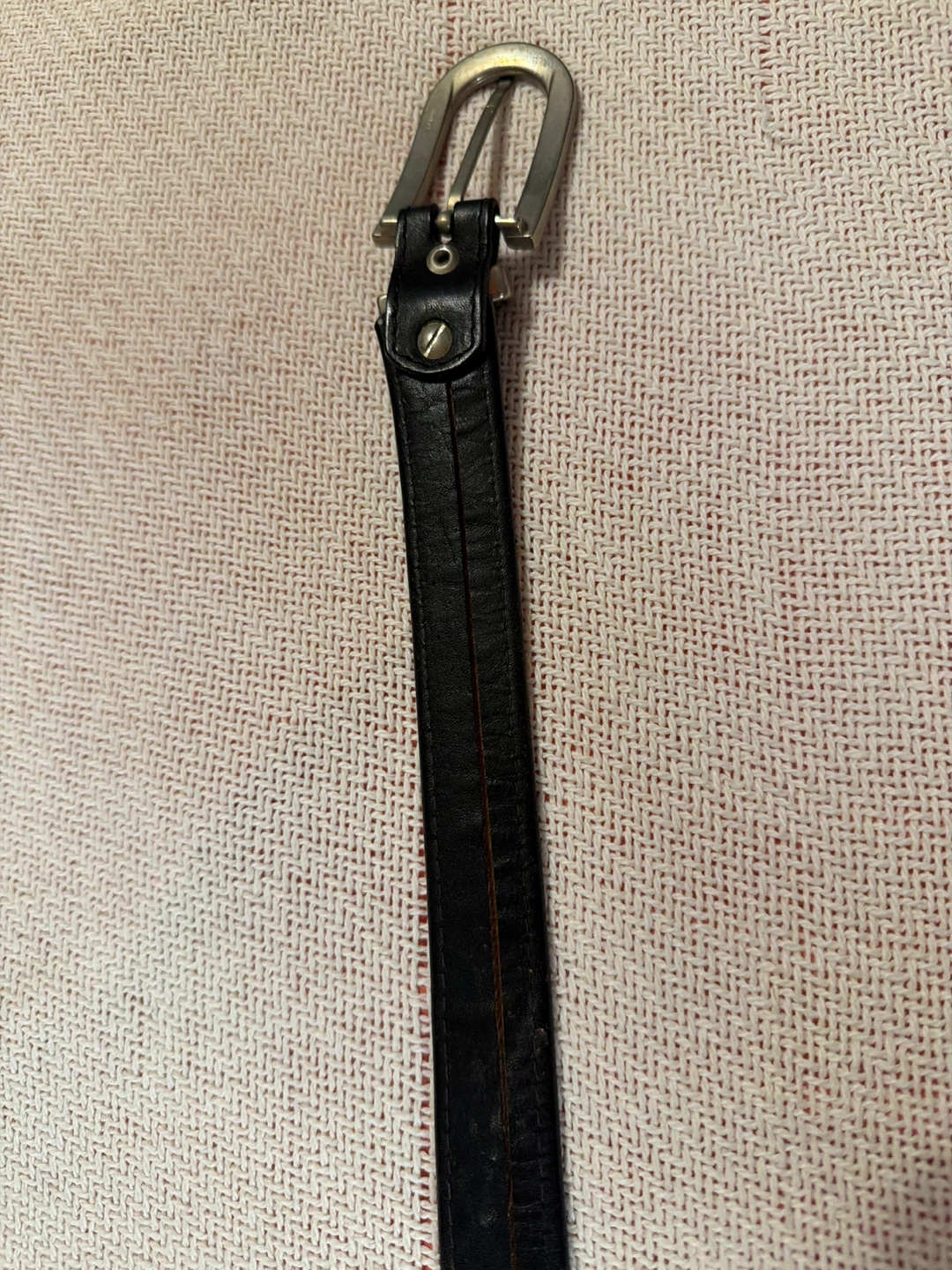 Black Leather Belt Made in Spain - photo 4