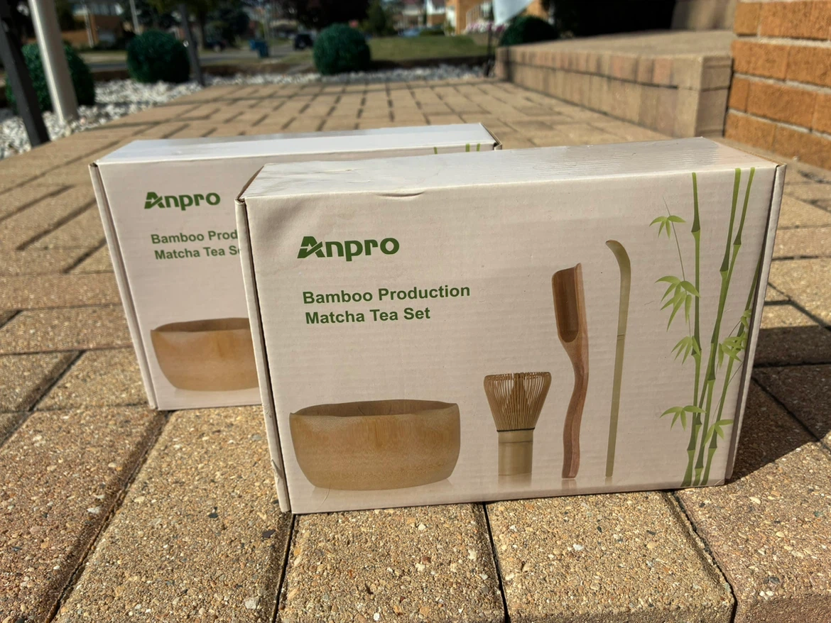 Anpro Bamboo Matcha Tea Set