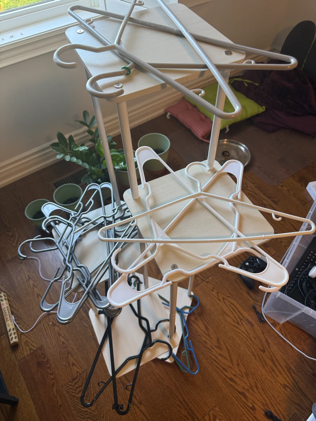 20 Assorted Clothes Hangers — $5 (Pickup Only)