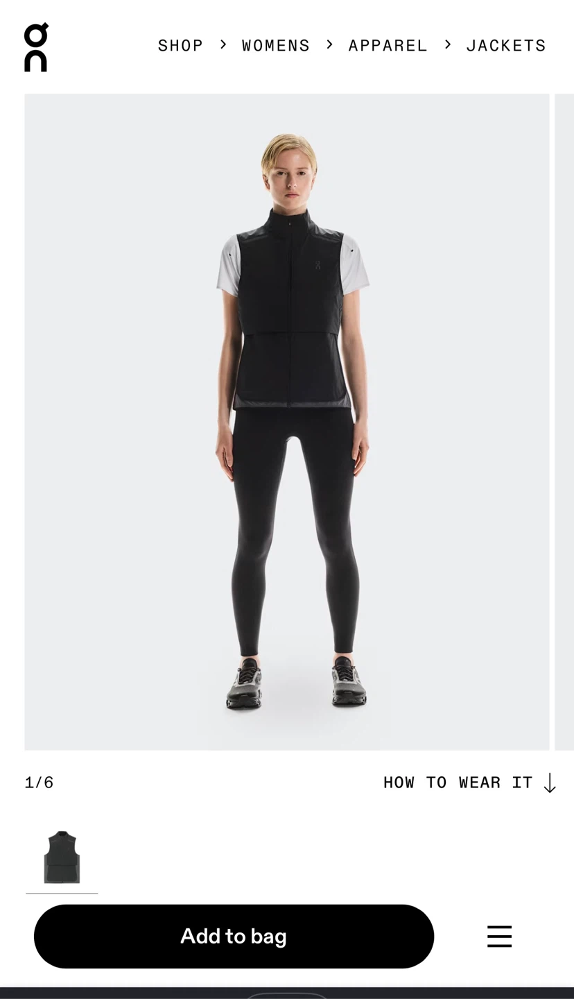 On Women’s Weather Vest – Black/Eclipse - photo 2