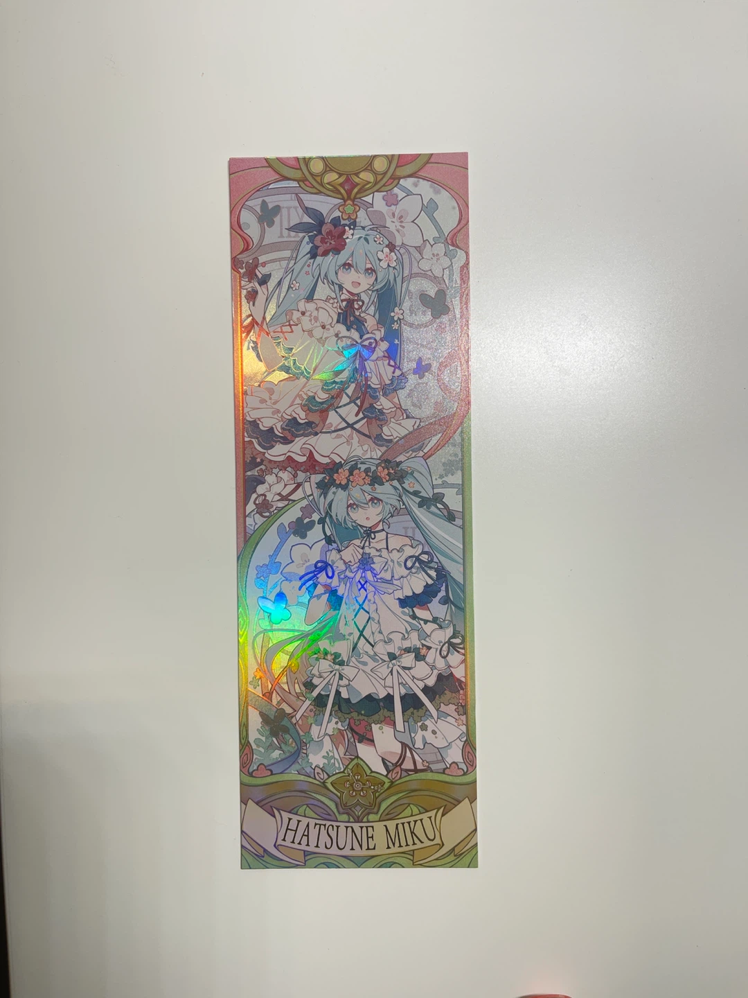 Hatsune Miku Spring Concerto Holographic Bookmark