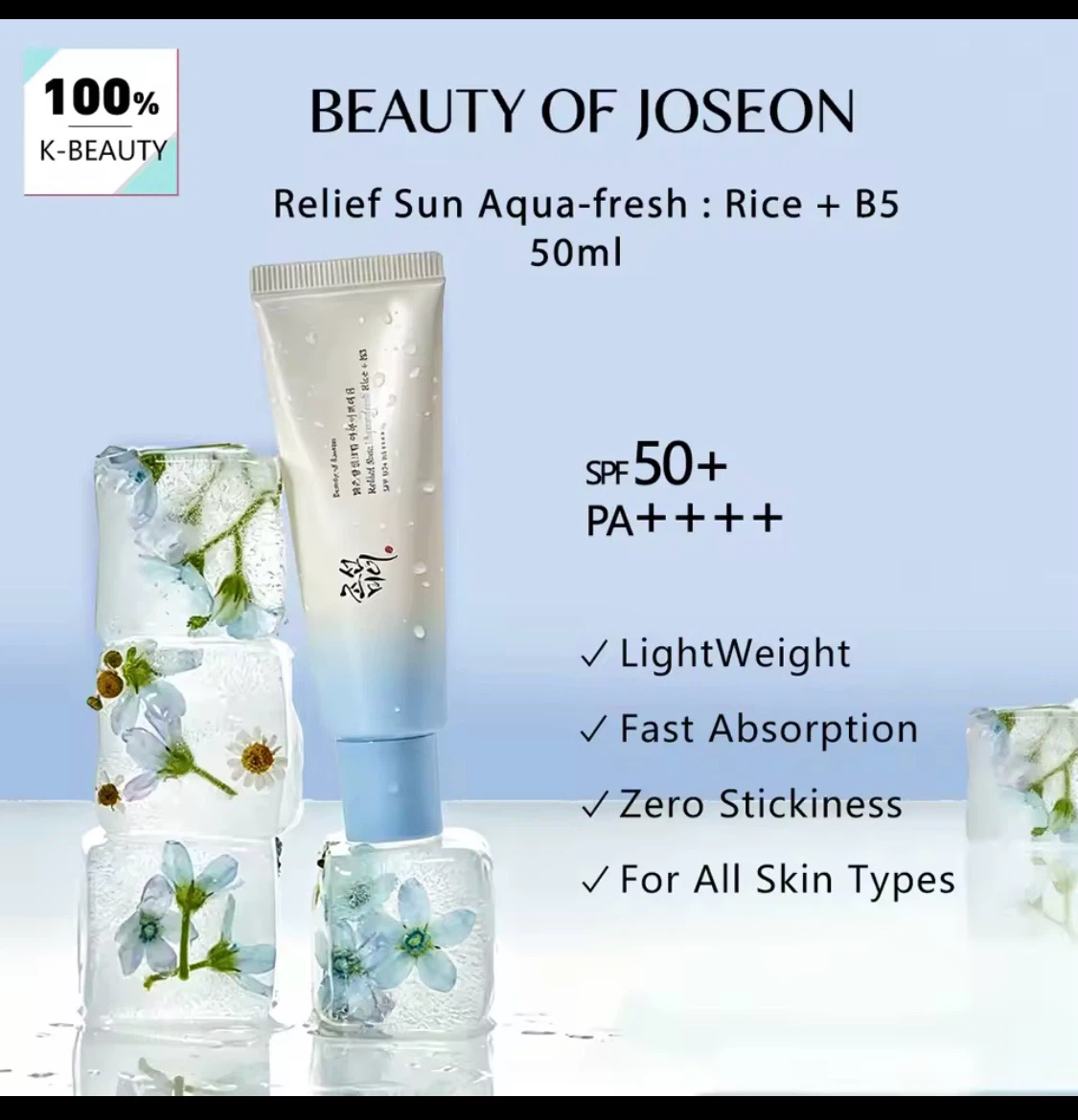 Beauty of Joseon Relief Sun Aqua-fresh SPF50+ PA++++ - photo 5