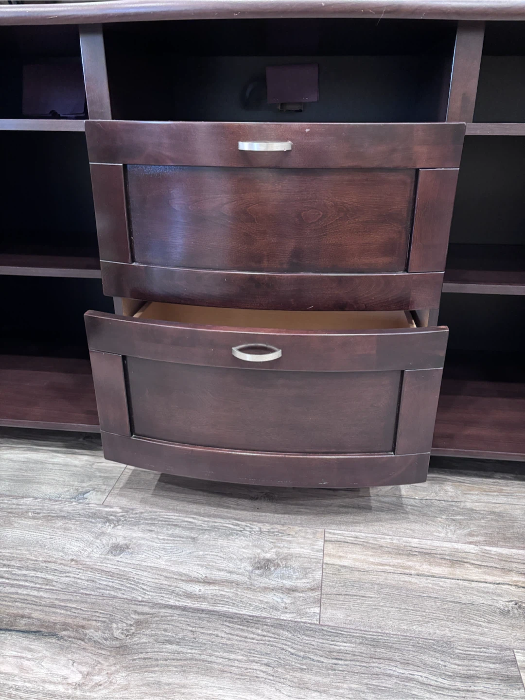 Dark Brown Media Console TV Stand - photo 3