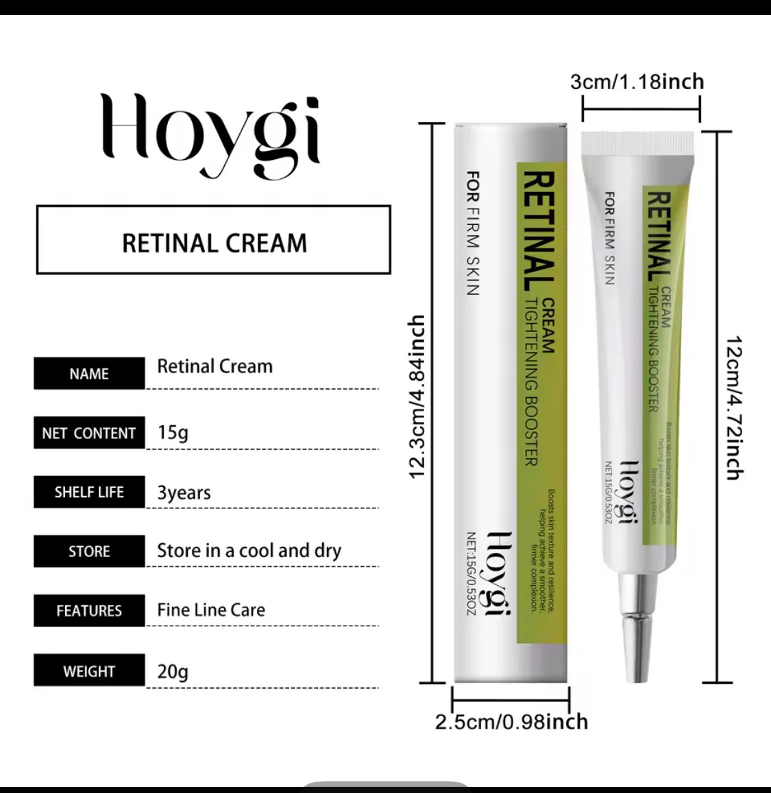 Hoygi Retinal Tightening Booster Cream 3 Pack - photo 2