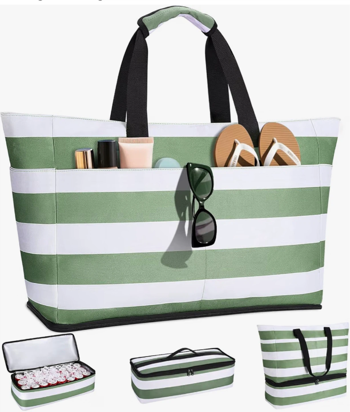 2-in-1 Insulated Beach Bag and Cooler