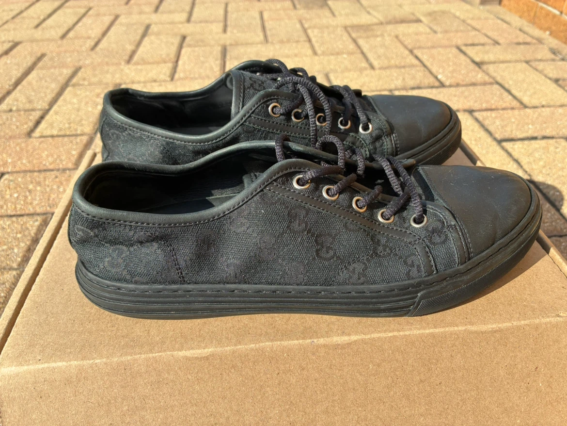 Gucci Black Monogram Sneakers - photo 2