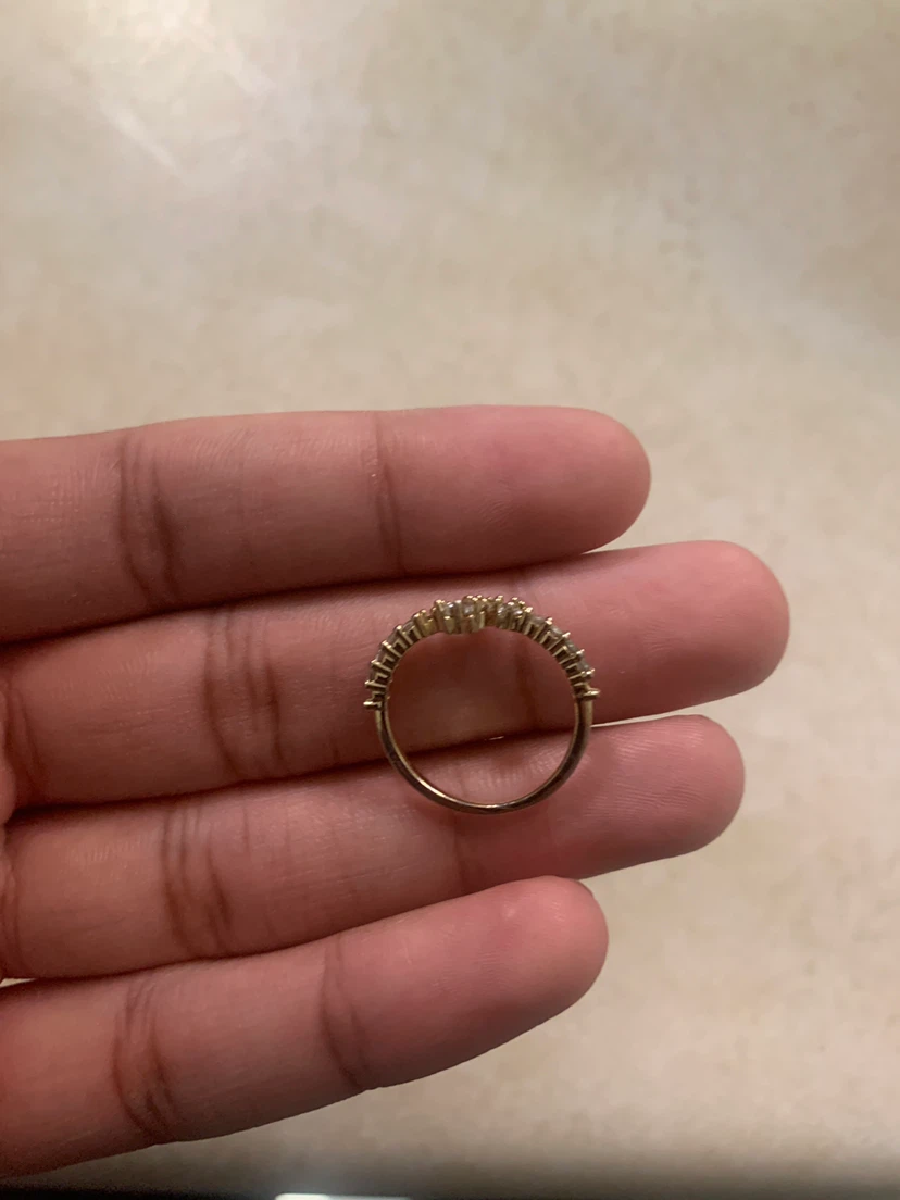 Gold Tone Cubic Zirconia Ring - photo 2