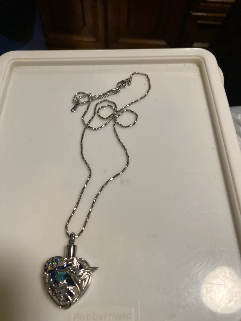 Hummingbird Heart Keepsake Necklace