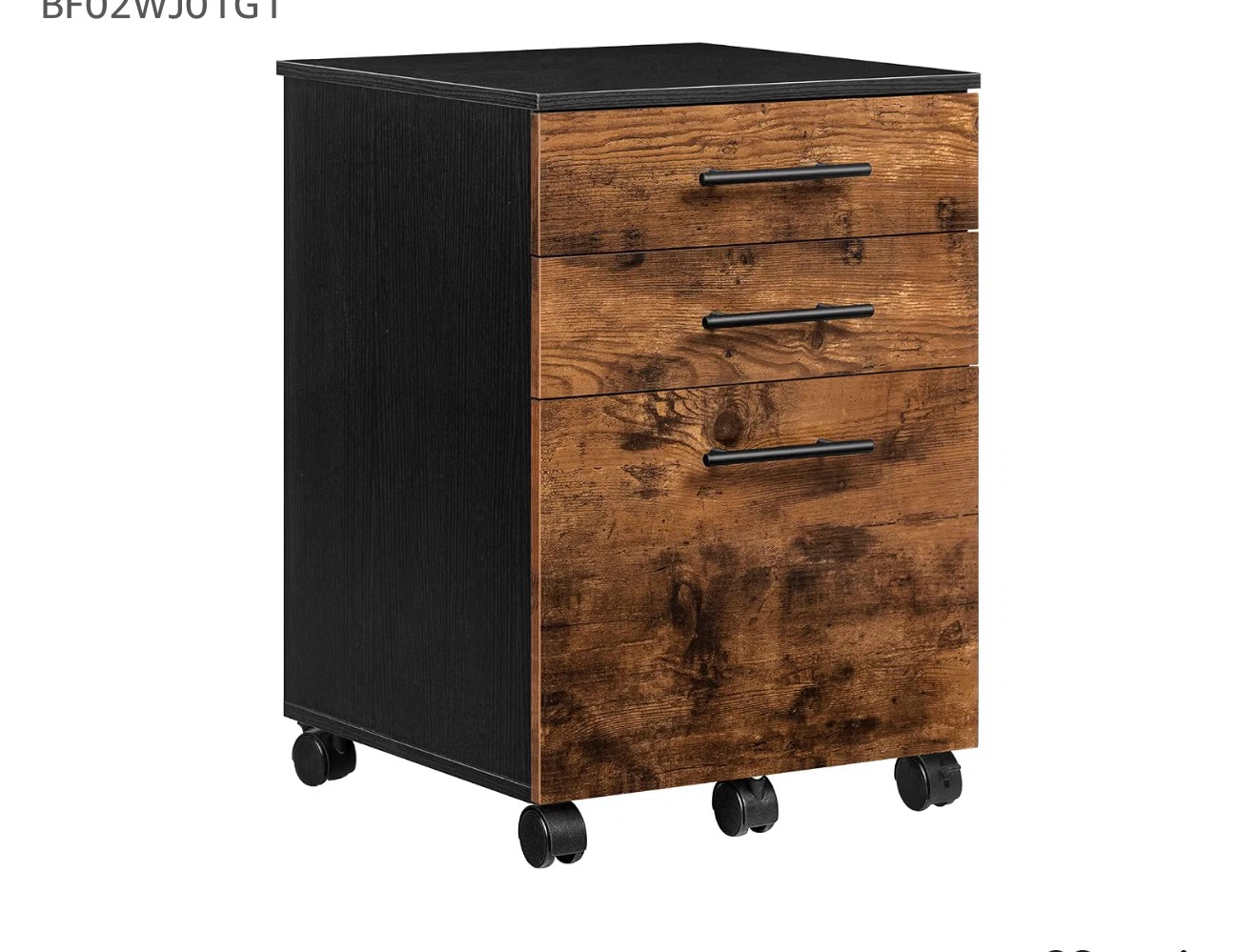 3-Drawer Mobile File Cabinet