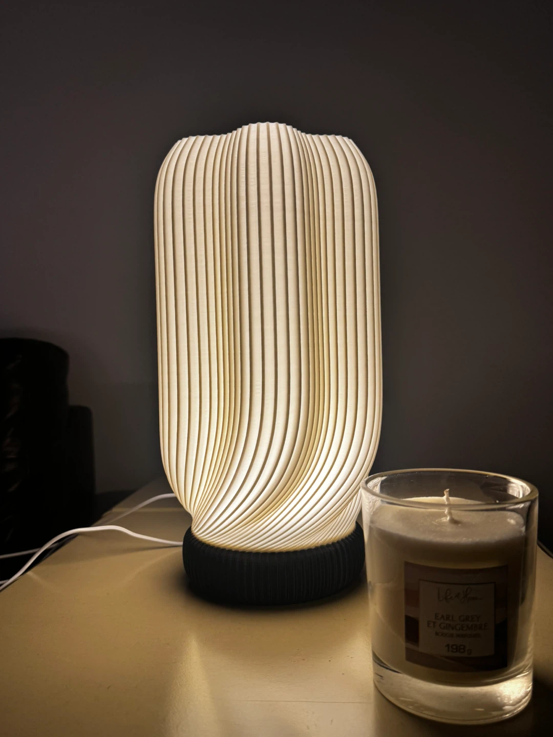 3D Printed Textured Table Lamp - photo 2