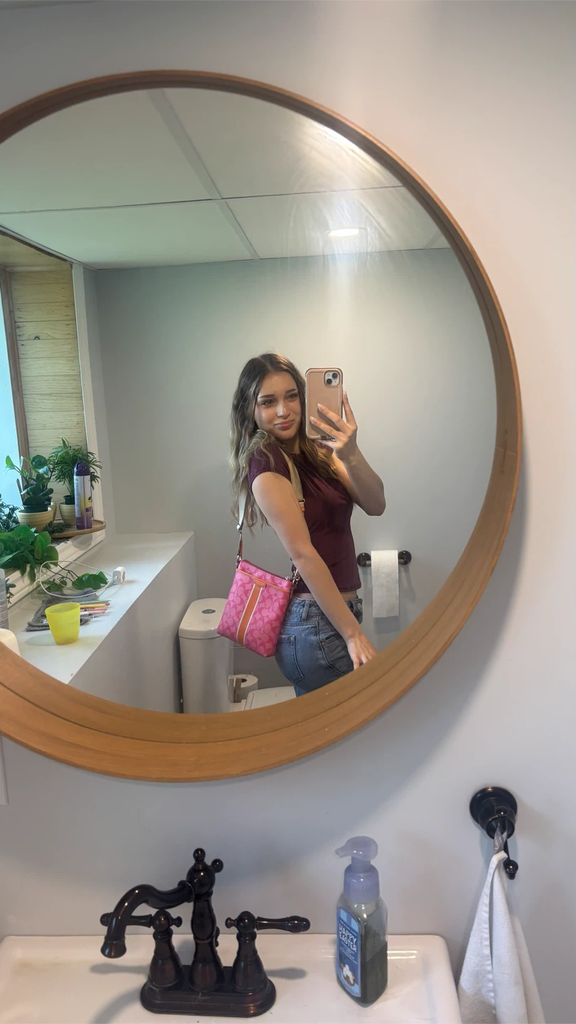 Coach Signature Pink Crossbody Bag