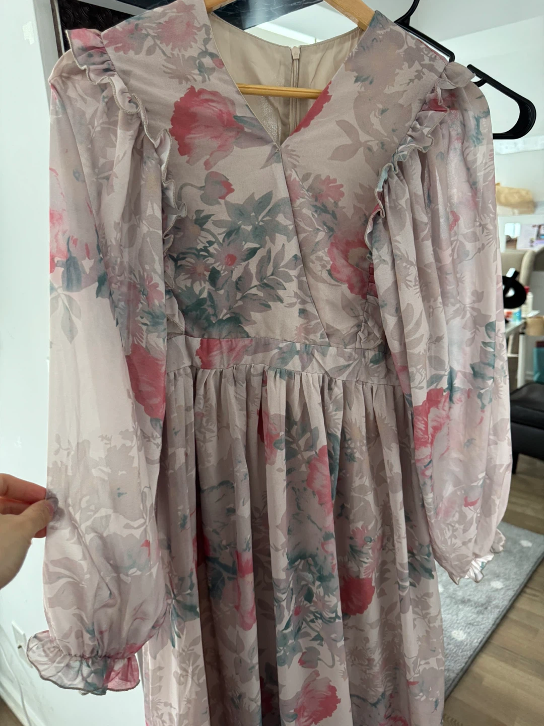 Size XS Floral Long Sleeve Dress