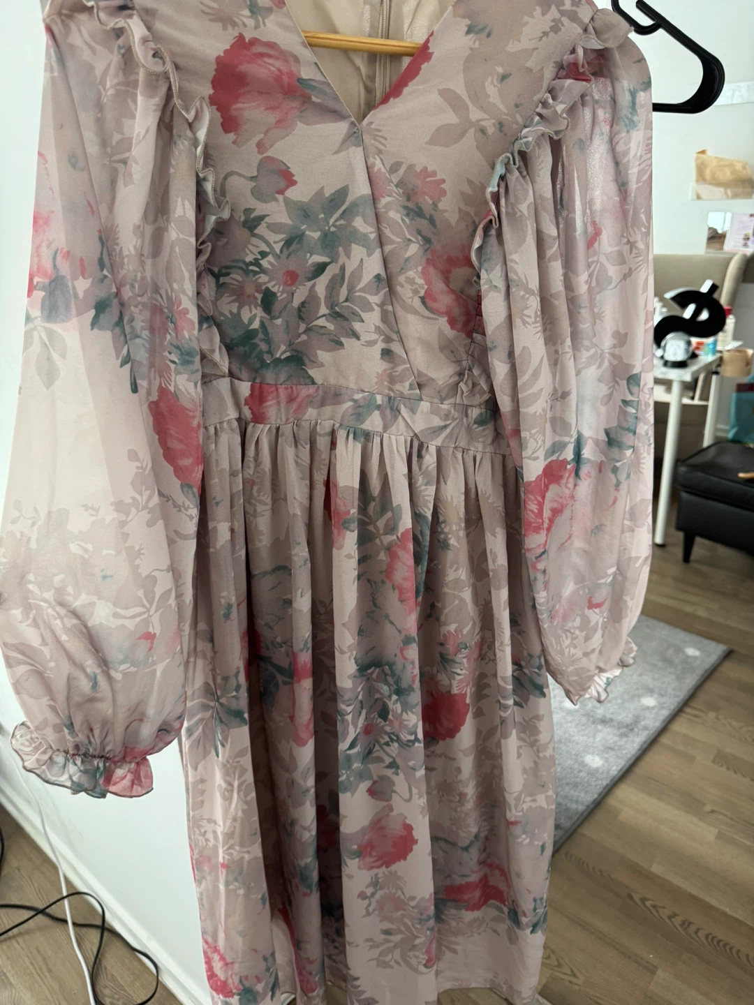 Size XS Floral Long Sleeve Dress - photo 2