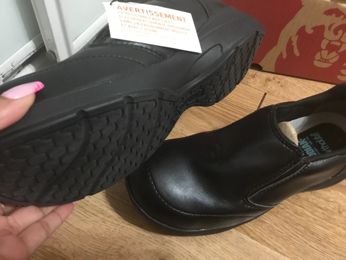 Women's Safety Shoes - Black, Size 6.5 - photo 2