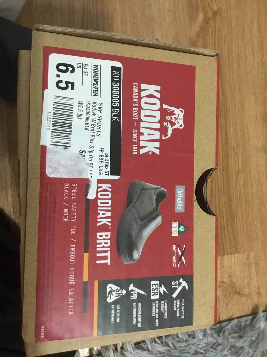 Women's Safety Shoes - Black, Size 6.5 - photo 4