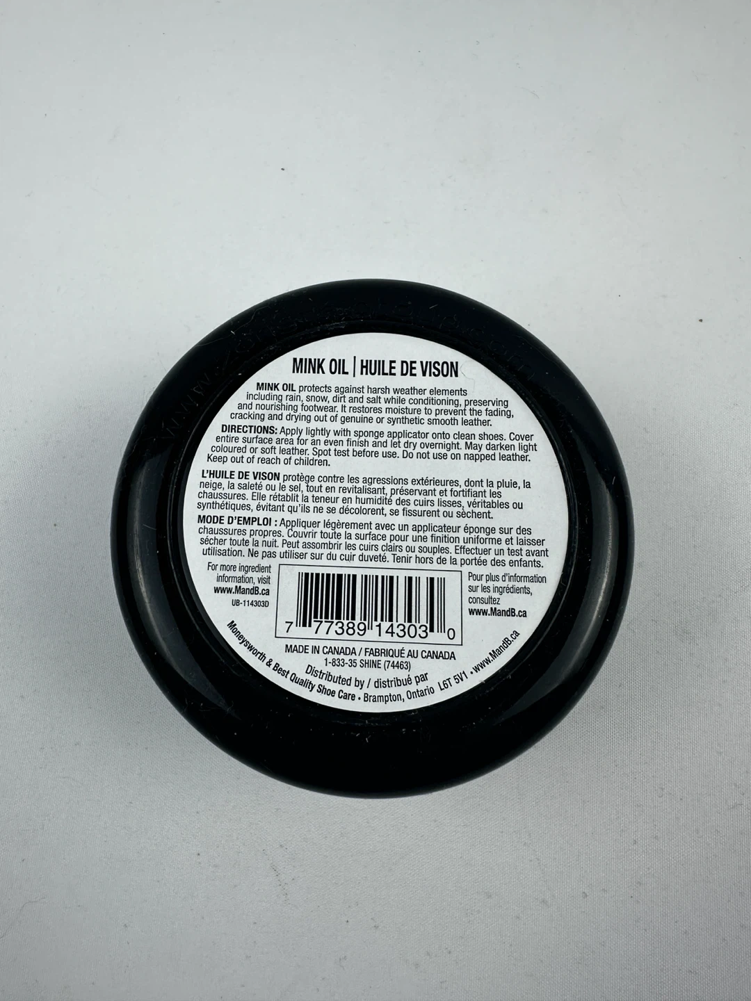 M&B Mink Oil Shoe Conditioner 185g - photo 2