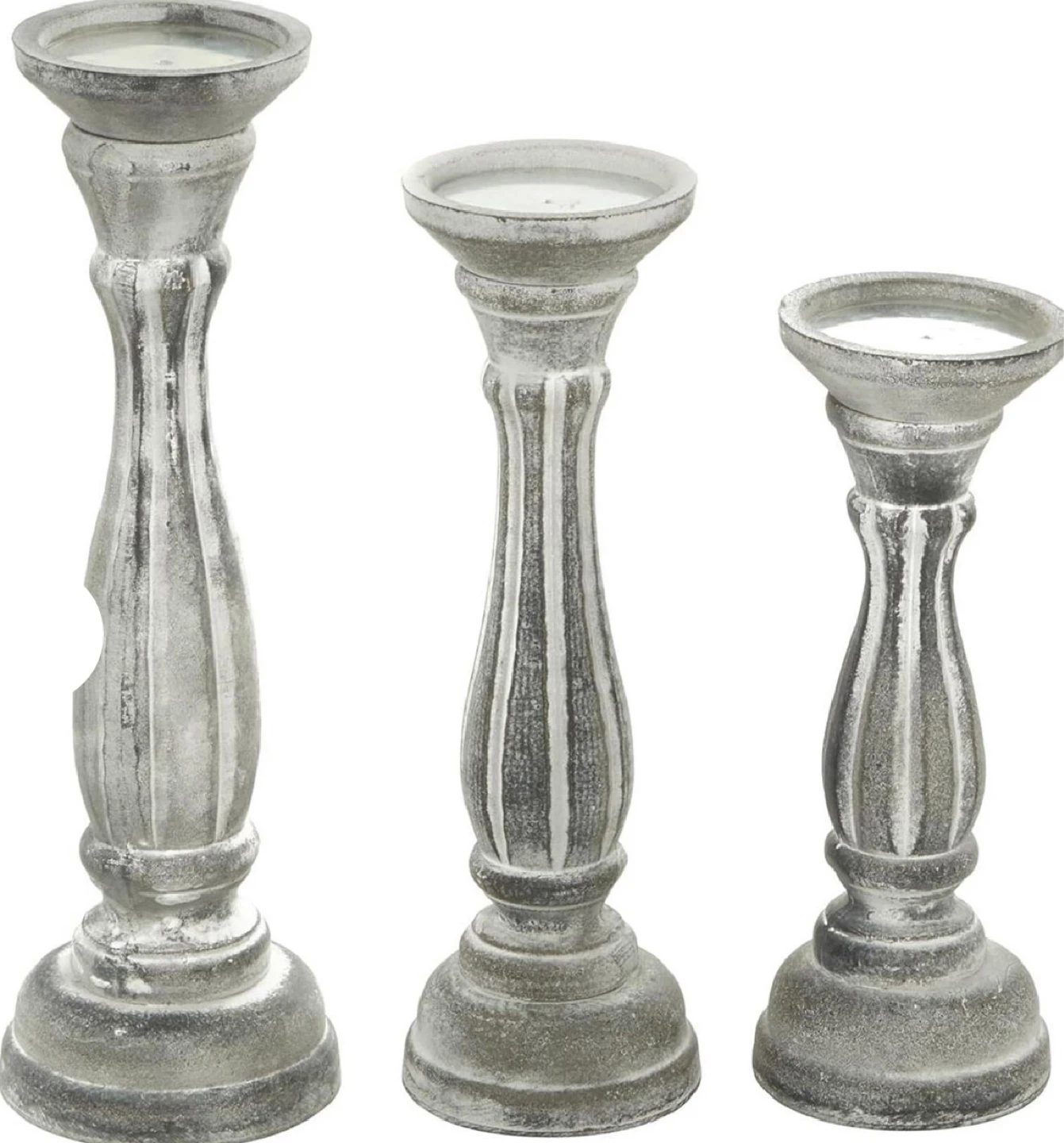 Deco 79 Wood Candle Holders - Set of 3 - photo 2
