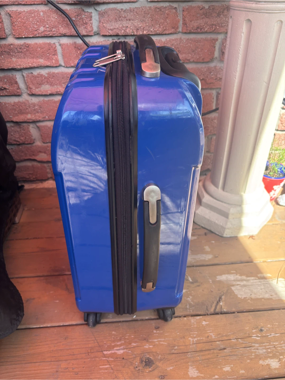 Brookstone Blue Carry-On Luggage - photo 4