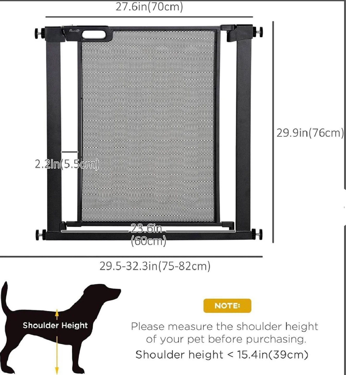 PawHut Pet Safety Gate - photo 2