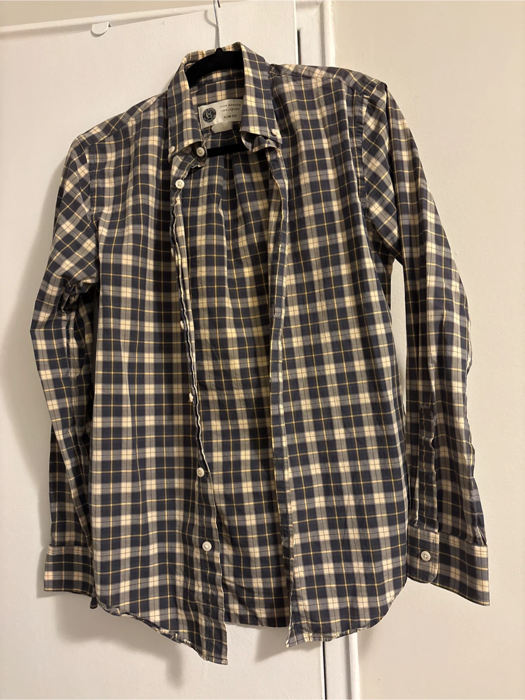 Club Monaco Slim Fit Plaid Shirt