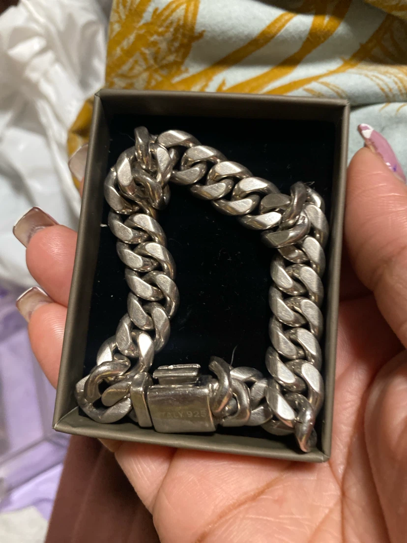 Sterling Silver Cuban Link Bracelet