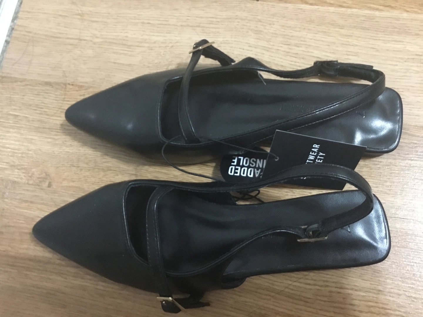 Black Slingback Flats