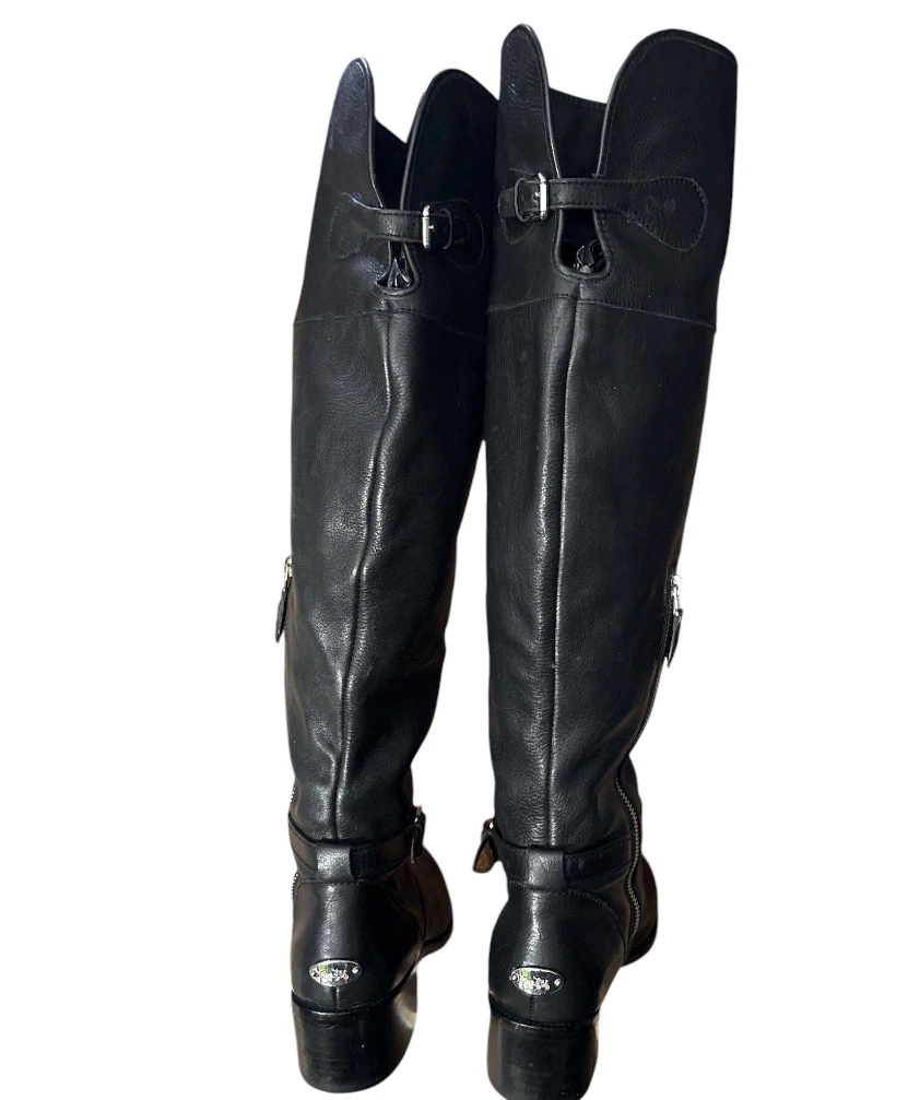 Knee high leather boots