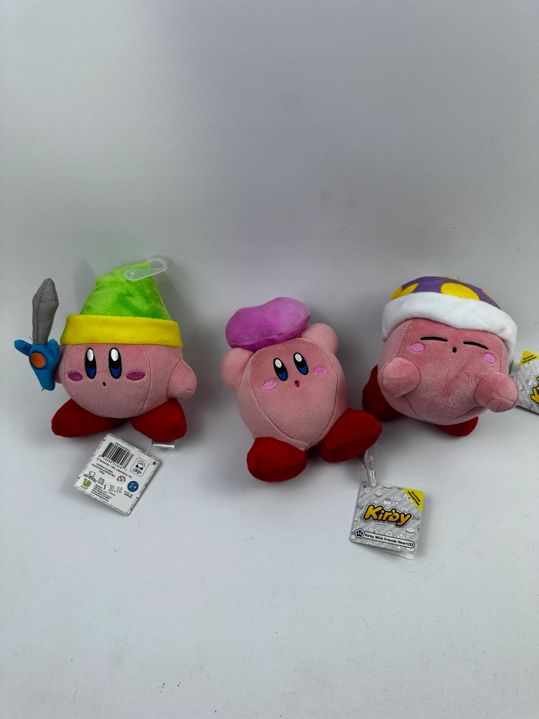 Set of 3 Kirby Allstar Collection Plush Toys