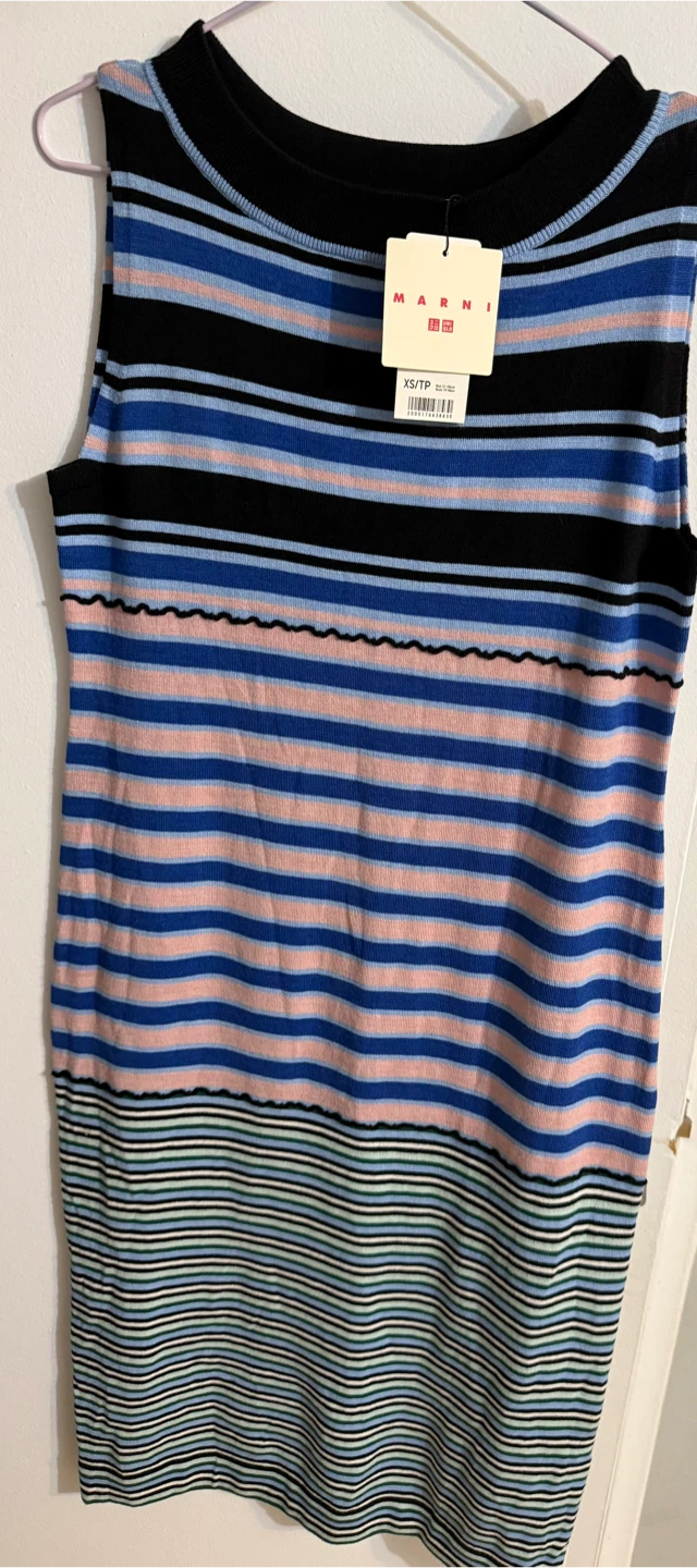 Marni x Uniqlo Striped Tank Dress XS/TP