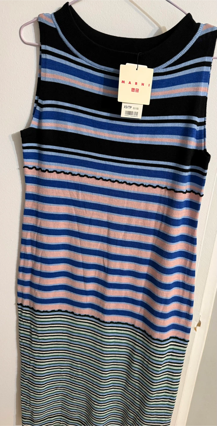 Marni x Uniqlo Striped Tank Dress XS/TP - photo 2